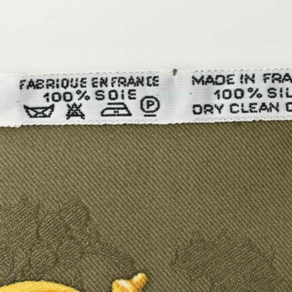 HERMES Green Silk Scarf - Picture 8 of 12